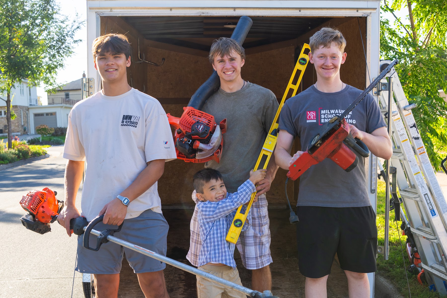 MJ's Home Improvement crew at work
